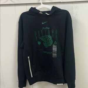 Nike Black and Green Boston Celtics Hoodie
